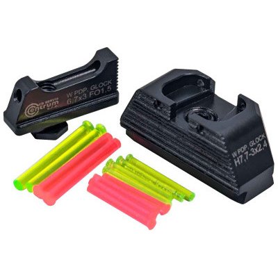 EvoArms Mířidla EVOSIGHT pro Walther PDP Glock muška světlovodná 6,7 mm hledí světlovodné 7,7 mm – Sleviste.cz