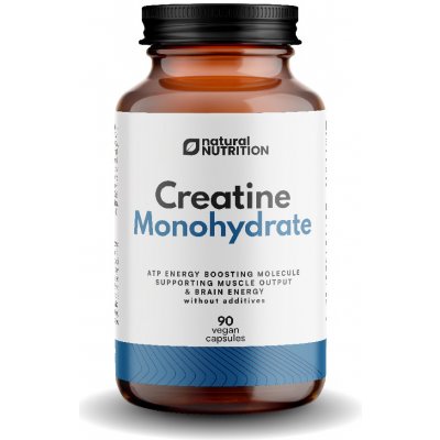 Natural Nutrition 100% Creatine monohydráte 90 kapslí – Zboží Mobilmania