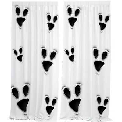 IMPAR Závěsy Ghost face (Rozměr : 140x250, Materiál: Interlock) – Hledejceny.cz