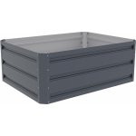 Rojaplast Vyvýšený záhon GB-B 80 x 60 x 30 cm plechový šedý – HobbyKompas.cz