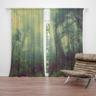 Sablio Závěs Temný les: 2ks 140x250cm – Hledejceny.cz