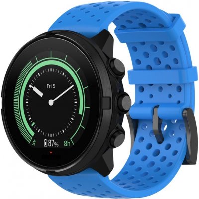 VSECHNONAMOBIL 60149 HOLE Silikonový řemínek pro Suunto 9 / Suunto 7 / Suunto 9 Baro / Suunto Spartan Sport modrý – Zboží Živě