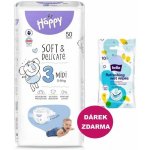 Bella Baby Happy Soft&Delicate 3 Midi 5–9 kg 50 ks – Zbozi.Blesk.cz