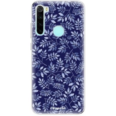 Pouzdro iSaprio Blue Leaves pro Xiaomi Redmi Note 8 – Zbozi.Blesk.cz