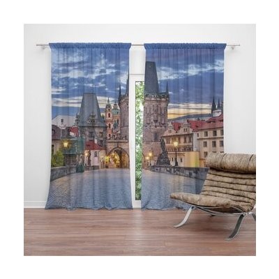 Sablio Závěs Karlův most: 2ks 140x250cm – Hledejceny.cz