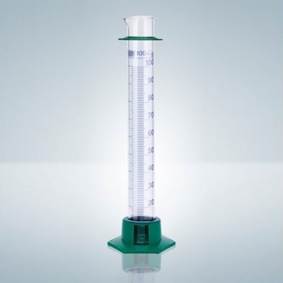 Hirschmann Laborgeräte Odměrný válec třídy B, s plastovou základnou, modrý potisk Objem: 1000 ml – Zboží Dáma
