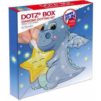 DOTZIES Diamantové malování Dráčkův čas spát 22 x 22 cm – Sleviste.cz