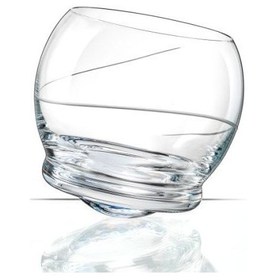 Crystalex Bohemia Glass houpacích sklenic Crazy broušená spirála 6 x 390 ml