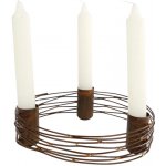 Textilomanie Kovový svícen s měděným vzhledem MIRELLA - více velikostí Velikost: S – Sleviste.cz