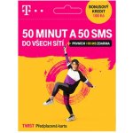 SIM karta T-Mobile Twist 150kč 50 minut a 50 SMS do všech sítí – Sleviste.cz