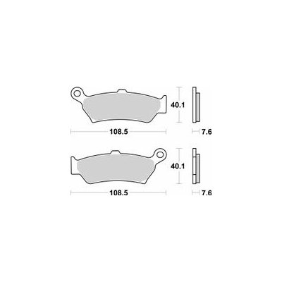 Brzdové destičky BREMBO 07BB43SP – Sleviste.cz
