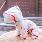 Venloro Voděodolná duhová pláštěnka pro psy s kapucí – Zboží Mobilmania