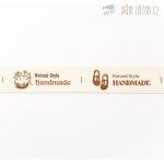 Bavlněná stuha "Handmade" – Zboží Dáma