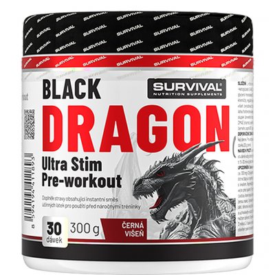 Survival Black Dragon Ultra Stim Pre-workout 300 g – Zboží Dáma