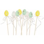Vajíčko plastové s kytičkami - zápich 4 cm + špejle - 9972 – Hledejceny.cz
