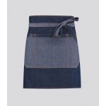 Toma Číšnická zástěra mini modrá jeans eko kůže T-1715 – Zboží Mobilmania