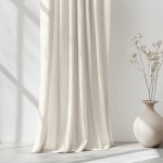 Goldea závěs ze lněné směsi - slonová kost 200x145 cm – Hledejceny.cz