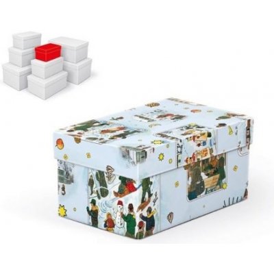 Krabice dárková vánoční B-V005-AL 16x10x8cm – Zboží Mobilmania
