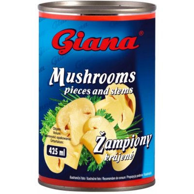 Giana žampiony krájené 400 ml – Zboží Dáma