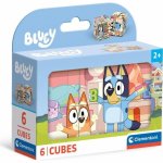 Clementoni Obrázkové kostky BLUEY 6 kostek – Zboží Dáma