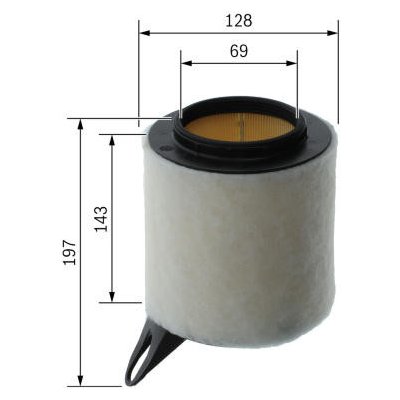 Vzduchový filtr BOSCH F 026 400 095 – Hledejceny.cz