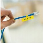 Brother , FLE-6511, černý tisk/žlutý podklad, nelaminovaná, 21mm, 45mm x 10.5mm, 72ks – Zboží Mobilmania