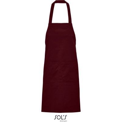 SOL's Collection Zástěra Gamma s laclem bio COT25356937099-burgundy Burgundová – Hledejceny.cz