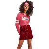 Dámská sukně Tommy Hilfiger Tommy Jeans dámská manžestrová sukně Tjw Cord Button Thru Skirt červená