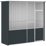 Vidaxl venkovní klec antracitová 215 x 78 x 200 cm pozink – Hledejceny.cz