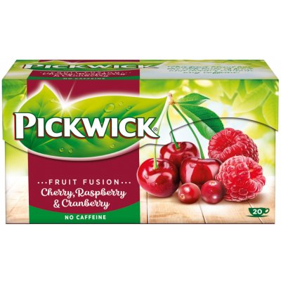 Pickwick Třešně s malinami a brusinkami ovocný čaj 20 x 2 g – Zboží Mobilmania