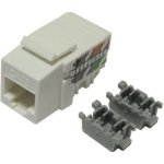 XtendLan Keystone jack RJ45, narážecí, CAT 6, UTP, bílý, 90 st., narážení shora KESW6NNIZX