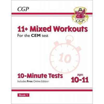 New 11+ CEM 10-Minute Tests: Mixed Workouts - Ages 10-11 Book 1 (with Online Edition) (CGP Books)(Paperback / softback)