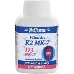 MedPharma Vitamin K2 MK-7+D3 1000 IU 107 tobolek – Hledejceny.cz