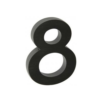 RICHTER CZECH Číslice a písmena RN.100LV.AL.CE černá číslo: 8 – Sleviste.cz