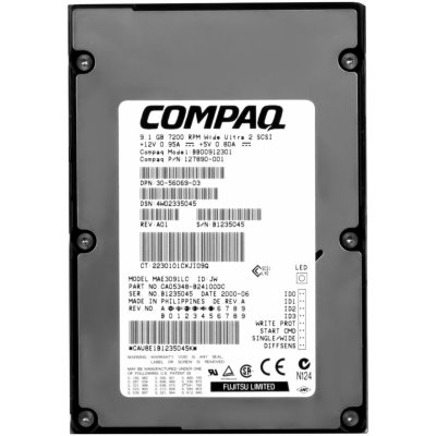 Compaq 9,1 GB 3,5" SCSI, 127890-001