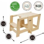 Hračka Učící věž Prema 3v1 přírodní – Zboží Mobilmania