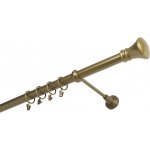 HEBR Garnýž Žezlo antická zlatá 320 cm – Zboží Mobilmania