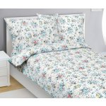 Bellatex Povlečení krep Pomněnka Modrá Žlutá Červená 140x200 70x90 – Hledejceny.cz