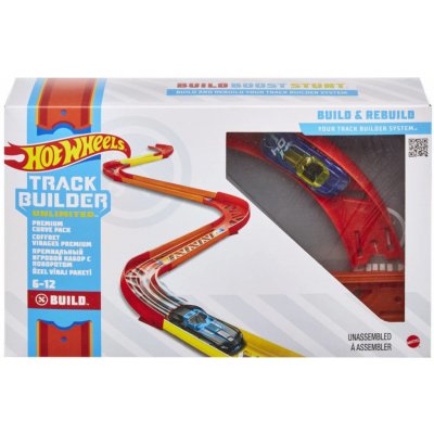 Mattel Hot Weels Track Builder set s autíčkem pro stavitele Zatáčky