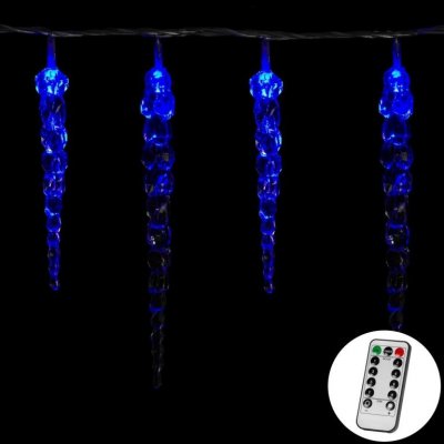 VOLTRONIC® Vánoční osvětlení rampouchy 40 LED modré ovladač