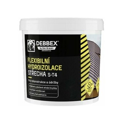 Nátěr hydroizolační střešní DenBit S-T4, Den Braven 30 kg (soudek) červená, balení 1 ks – Hledejceny.cz