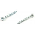 Vrut do dřeva zápustná čočková hlava 3,5x40 mm, zinek bílý – Zboží Mobilmania