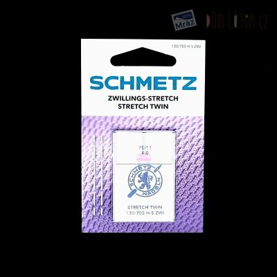 Schmetz strojová dvojjehla 130/705 H-S ZWI, vel. 4/75 – Zboží Dáma