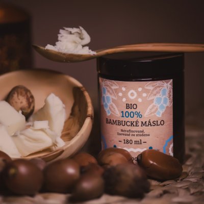Maroqueen 100% BIO bambucké máslo 180 ml – Zboží Dáma