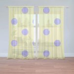 Záclony Fialové tečky: 2 ks - 150x250 cm - Sablio – Hledejceny.cz