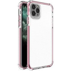 Pouzdro IZMAEL Spring Armor silikonove s barevnym lemom Apple iPhone 11 Apple iPhone 11 Pro Max čiré