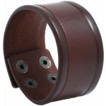 NAKY Široký kožený náramek Buffalo Brown N0459 – Hledejceny.cz