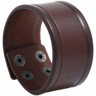NAKY Široký kožený náramek Buffalo Brown N0459 – Hledejceny.cz