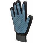 Trixie Pečující masážní rukavice černo modrá 16 x 24 cm – Sleviste.cz