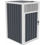 G21 63900854 Přístřešek na popelnice 73 × 121 × 82 cm plechový antracitový – Zboží Dáma